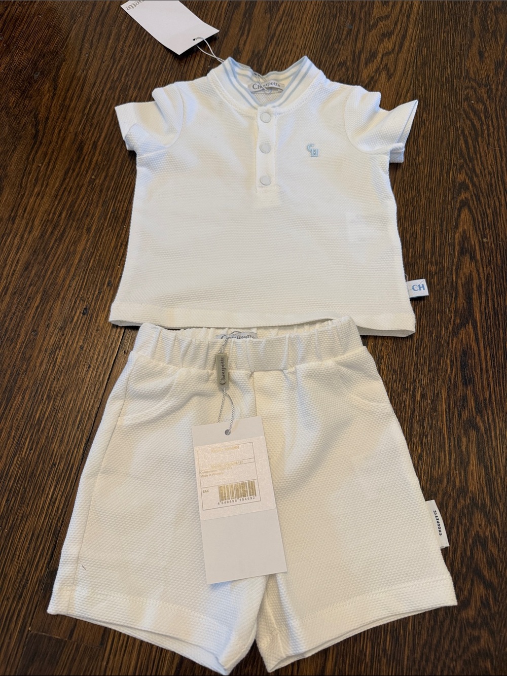 Choupette White Baby Two Piece Set
